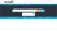 Desktop Screenshot of billing.secureax.com